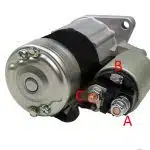 startmotor aansluitingen